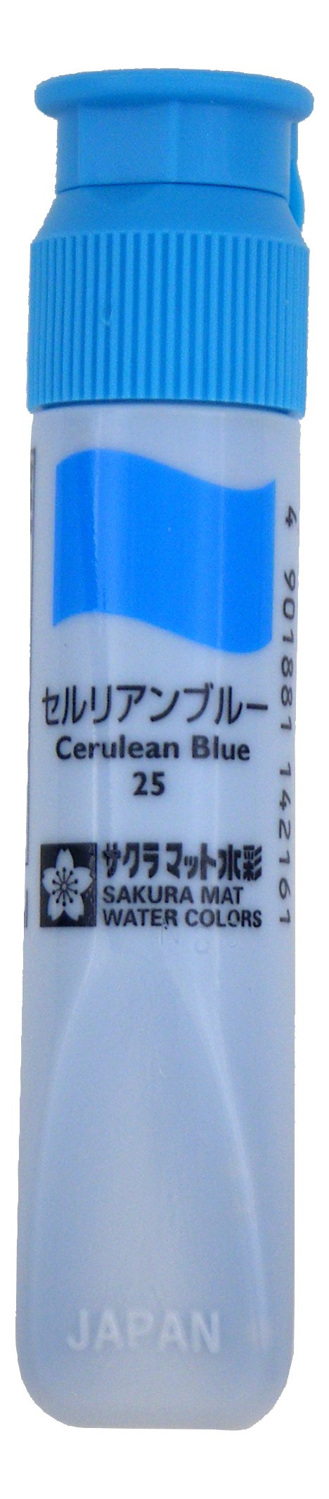 【マラソンでP最大49倍】(まとめ）サクラクレパス マット水彩単色ポリチューブ入り（12ml） セルリアンブルー MWP#25 【×100セット】