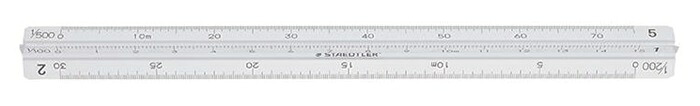 【ポイント20倍】(まとめ）ステッドラー日本 高精度オールアルミ製三角スケールポケット用　一般用 987 15-11 【×10セット】