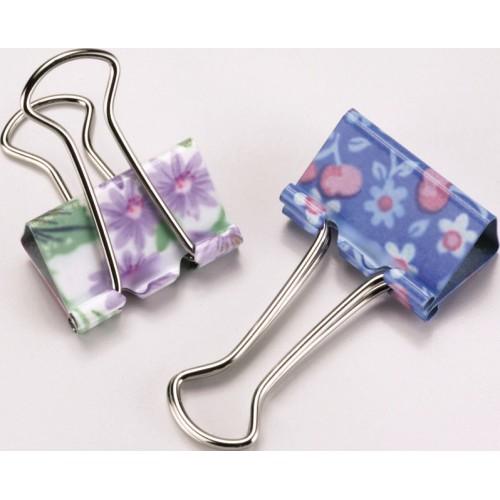 【ポイント20倍】(まとめ）ソニック 花柄ダブルクリップ　中　10個入 GP-471 【×30セット】