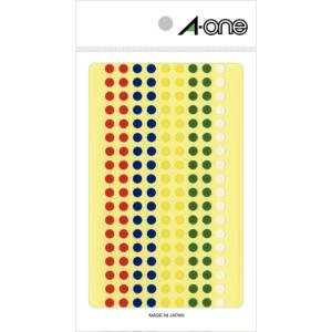 【マラソンでP最大47倍】(まとめ）エーワン エーワン カラーラベル アソートタイプ 07074 5 mm 径 180 面 7 シート入 07074ｱｿｰﾄ 【×30セット】