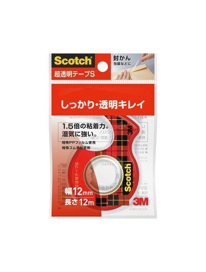 【クーポン配布中＆マラソン対象】(まとめ）スリーエム 3M スコッチ 超透明テープS ディスペンサー付 12mm×12m 小巻 1巻 CC1212-D-N CC1212-D-N 【×100セット】