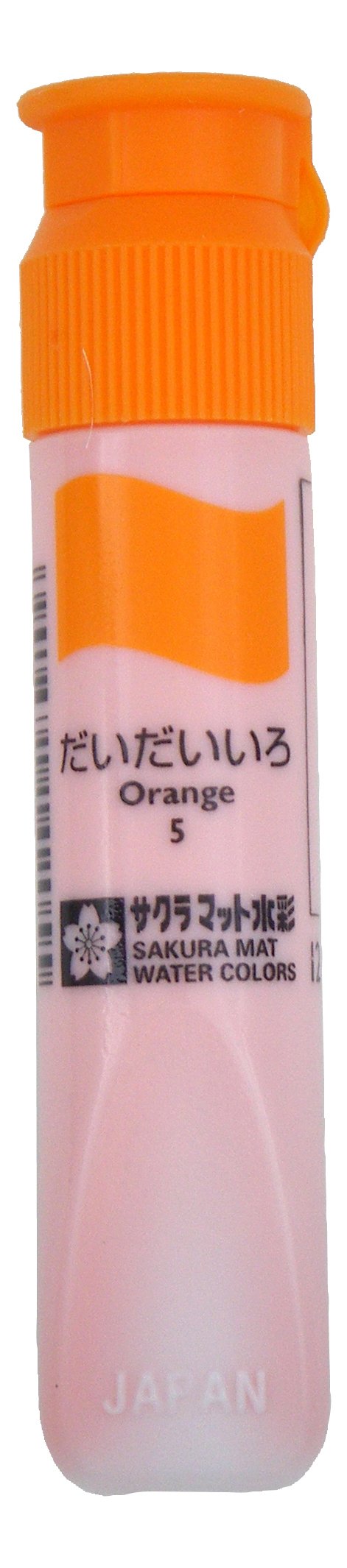 【マラソンでP最大49倍】(まとめ）サクラクレパス マット水彩単色ポリチューブ入り（12ml） だいだいいろ MWP#5 【×100セット】