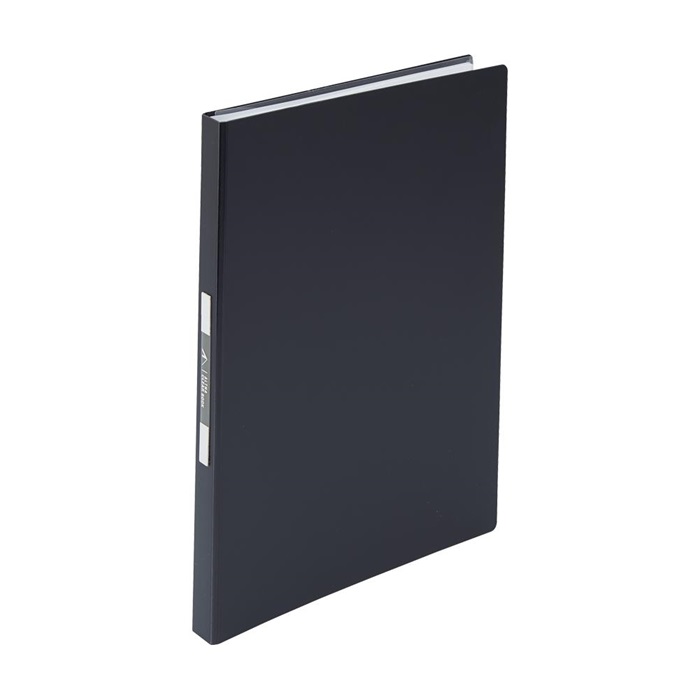 【ポイント20倍】(まとめ）リヒトラブ クリヤーブックA4・S　40P　ブラック N-7752-24 【×20セット】