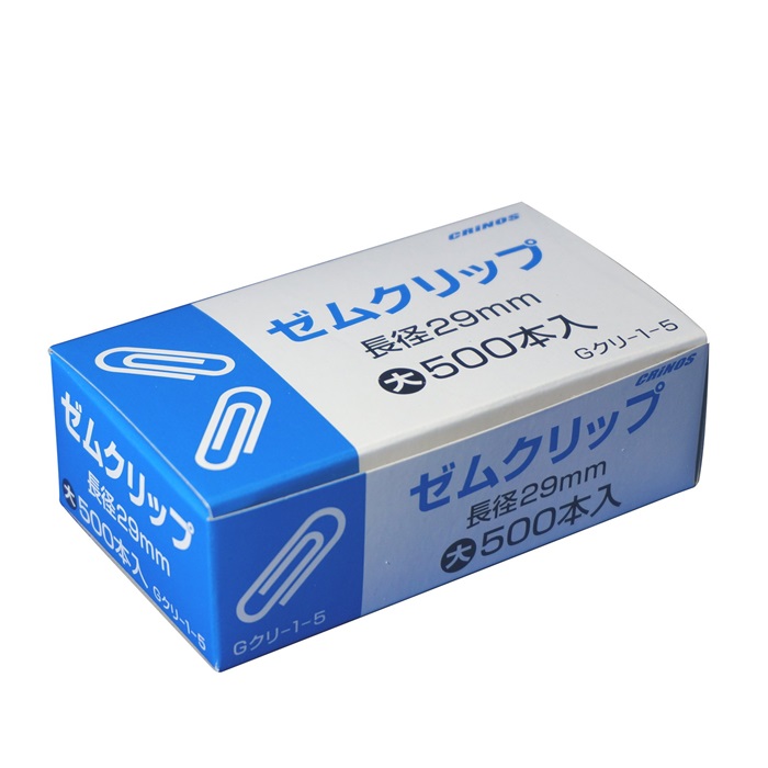 【ポイント20倍】(まとめ）日本クリノス ゼムクリップ大　500本紙箱入 Gｸﾘ-1-5 【×30セット】