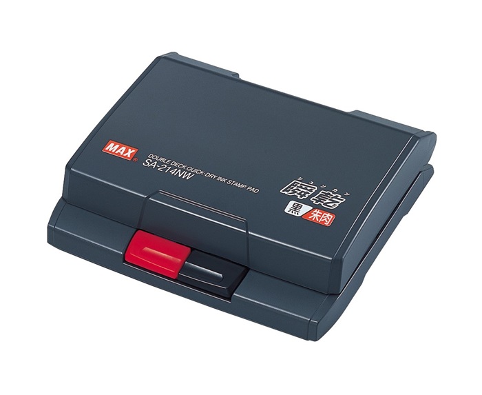 【ポイント20倍】(まとめ）マックス 2段式ワンタッチスタンプSA-214NW SA-214NW 【×5セット】
