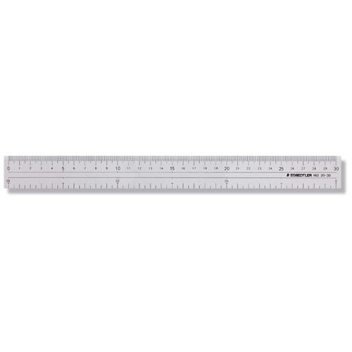 【ポイント20倍】(まとめ）ステッドラー日本 直線定規両側メモリ付き３０ｃｍ 962 20-30 【×20セット】