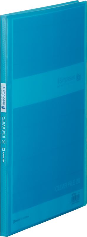 【クーポン配布中】(まとめ）キングジム シンプリーズ　クリアーファイル（透明）GX 186TSPGXｱｵ 【×50セット】