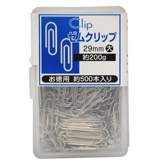 【ポイント20倍】(まとめ）日本クリノス ゼムクリップ大　50ｇプラケース入 GｸﾘK-1 【×100セット】