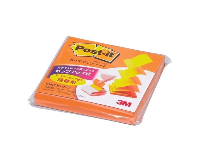 【ポイント20倍】(まとめ）スリーエム ポストイット 通常粘着ふせん ポップアップ 詰替用 75×75mm 2色 654POP-OVY 654POP-OVY 【×30セット】