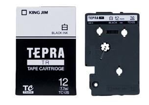【マラソンでP最大47倍】(まとめ）キングジム 白ラベル 黒文字（TRテープ） TC12S 【×10セット】 14,484円