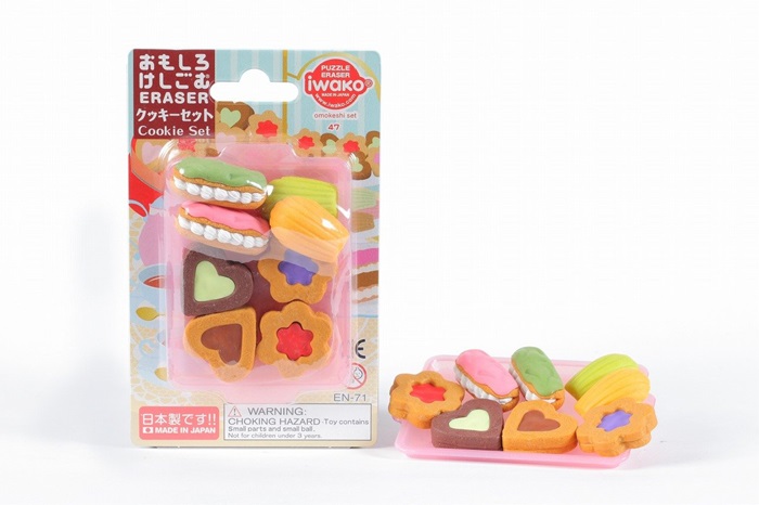 【クーポン配布中】(まとめ）イワコー ブリスターケシゴムクッキーセット ER-BRI052 【×20セット】