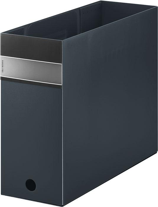 【マラソンでP最大49倍】(まとめ）キングジム ファイバリッツ ボックスファイル（透明） FV4903Tクロ 【×5セット】
