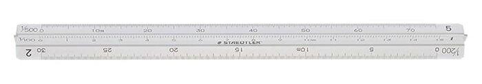 【ポイント20倍】(まとめ）ステッドラー日本 高精度オールアルミ製三角スケールポケット用　土地家屋市調査士用 987 15-12 【×10セット】