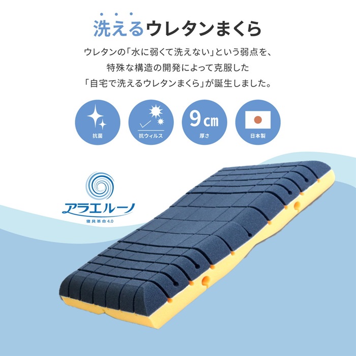 【ポイント20倍】アラエルーノピロー 39X63X9 ネイビー【代引不可】 14,494円