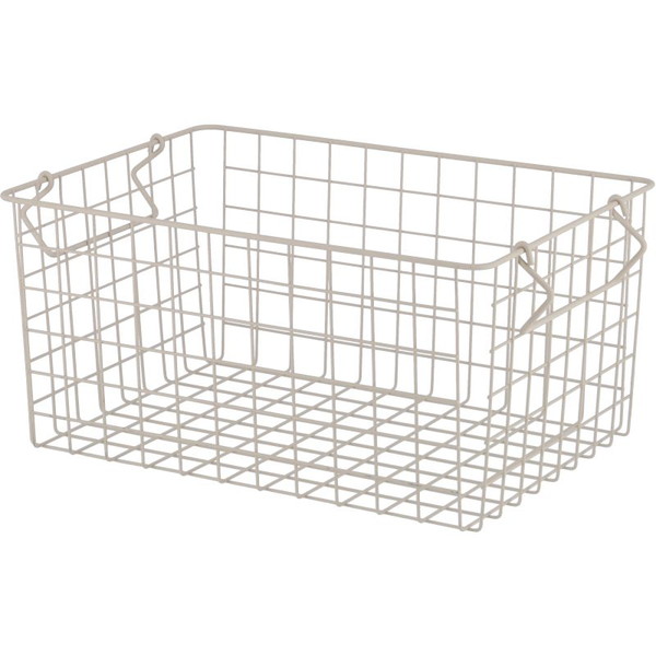 【百貨店SALEでP最大限度47倍】【まとめ】スタッキングワイヤーバスケット ＷＨ ３７ｘ２６ｘ１８ 【×6仕掛ける】