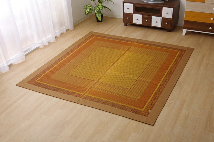 【ポイント20倍】ラグ 国産  い草 ラグ カーペット 『ランクス』 ベージュ 約191×250cm【ベージュ】 【代引不可】