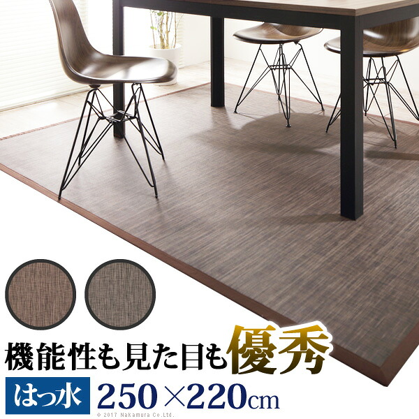 【クーポン配布中】ラグ 撥水 3畳 撥水ダイニングラグ 〔ツイード〕 250x220cm 長方形 三畳 カーペット ラグマット 床暖房 ホットカーペット対応 ダイニング おしゃれ 平織り ツィード スミノエ|インテリアの壱番館