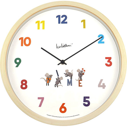 爆買い送料無料 SALE 59%OFF #エルコミューン 掛け時計 Leo Lionni Wall Clock Time WCL010 akrtechnology.com akrtechnology.com