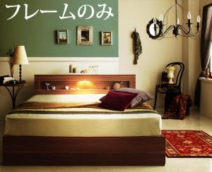 【尖んがり20倍】LEDともし火・差し込み付き添い人納める臥榻  臥榻ひな形のみ シングル 精神的な統合築き上げる付 ベッド-インテリア・寝具・収納-ベッドフレーム