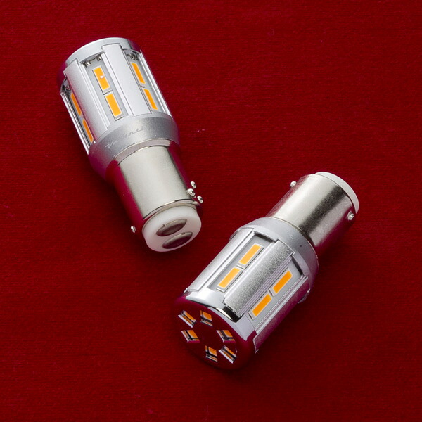 Valenti ジュエルLEDバルブ VL56-S25-AM 【S25シングル ピン角150度/180度】【アンバー】【2個入り】 ヴァレンティ