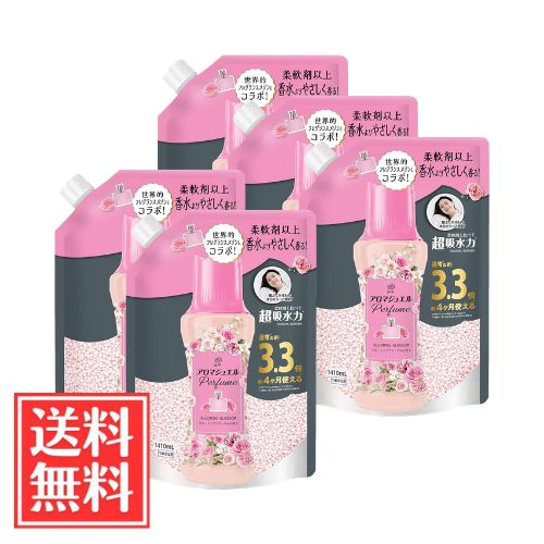 P&G レノア アロマジュエル Perfume 香り付けビーズ ブルーミングブロッサムの香り 詰替 1410ml x 5個 セット 送料無料|ichistore 店