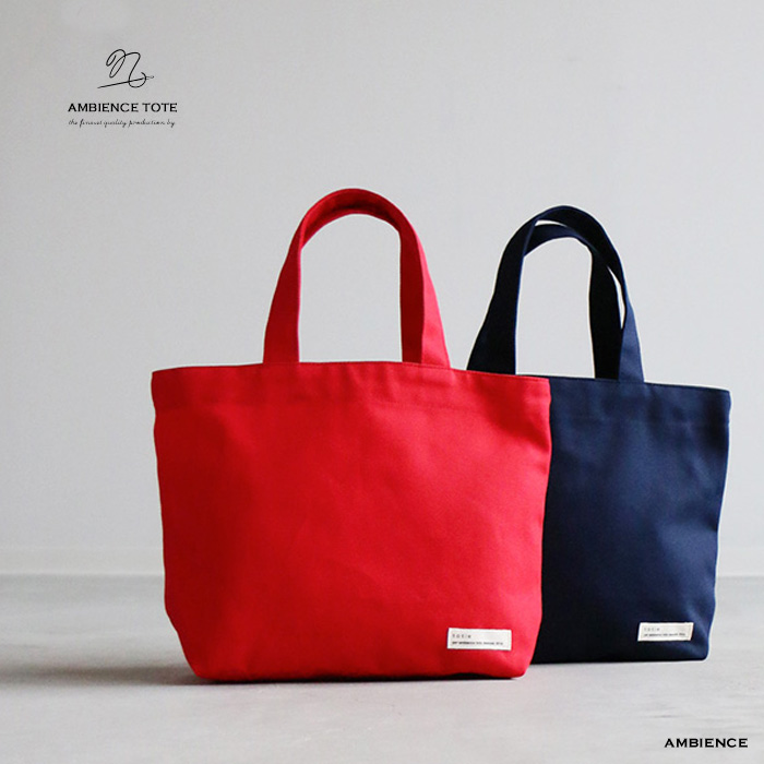 red canvas tote bag