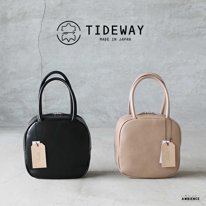 【10％OFFクーポン配布中】 TIDEWAY タイドウェイ アイシーレザーシカクボストン ICY LEATHER □ BOSTON 送料無料 ミニボストンバッグ 日本製 レディース ハンドバッグ 【当店発行クーポン使用不可】