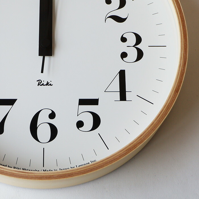 全国宅配無料 LEMNOS レムノスRIKI CLOCK RC渡辺 力 壁掛け時計 電波時計 ステップムーブメント Sサイズ 新築祝い インテリア  ギフト ゆうパック発送 gefert.com.br