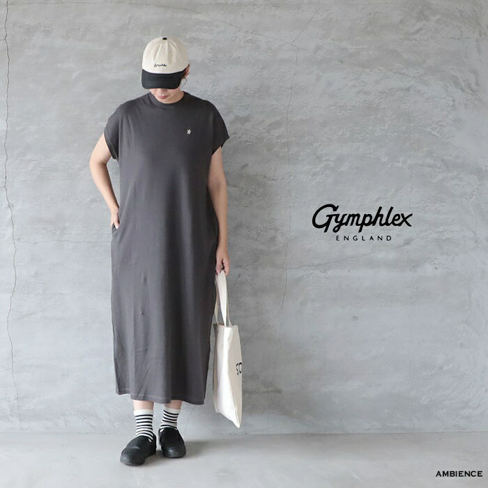 【10％OFFクーポン配布中】 Gymphlex ジムフレックス クルーネックフレンチスリーブワンピース GY-0325FLK サイズ14 ゆうパック発送 26春夏 ロングワンピース 7,733円