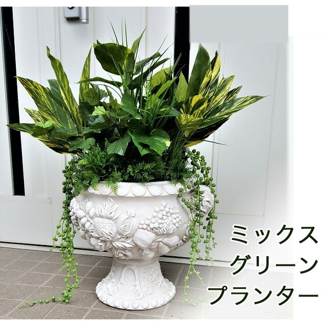 【ポイント3倍 7/19 20時から】【個人様購入可能】●ミックスグリーン プランター ［ cck-540 ］ 送料無料 93821｜いちここ 企業専門店