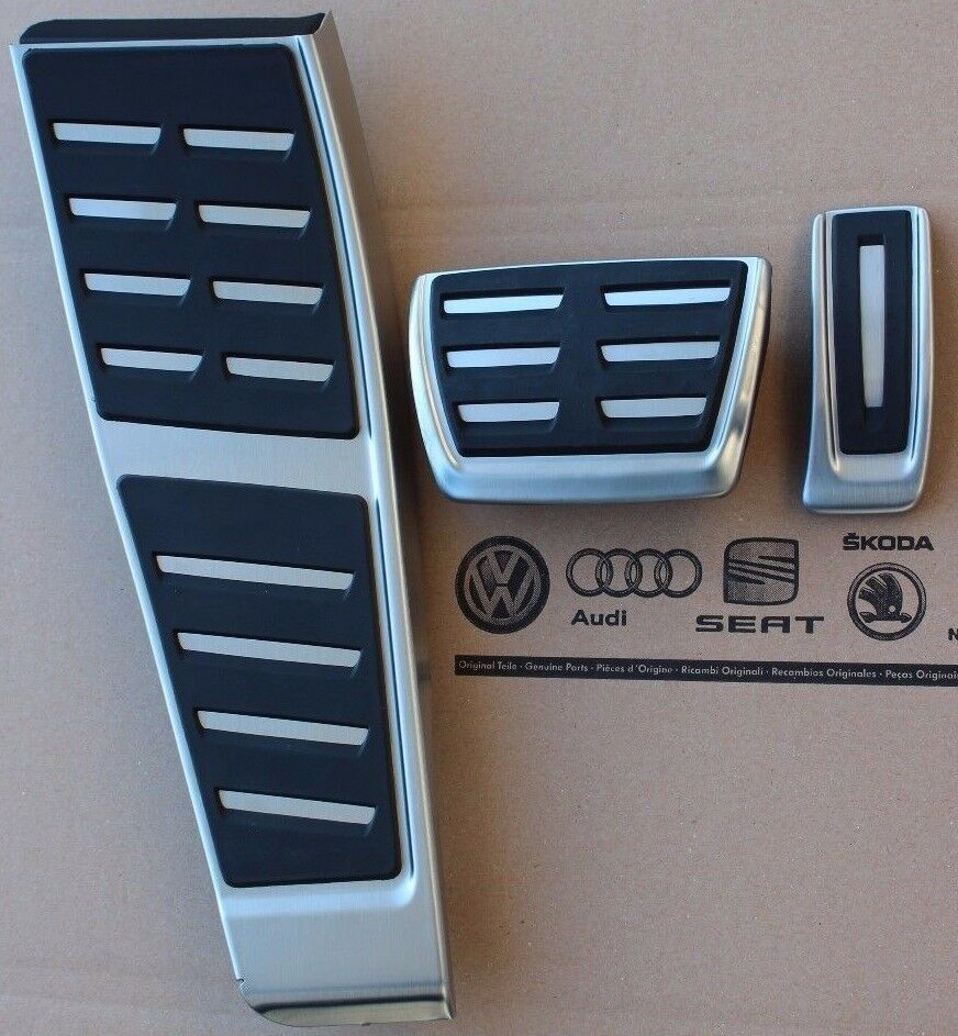 アウディ/Audi A6(4G)/S6 A7/S7 アバント クアトロ 右ハンドル専用 純正部品 ステンレス ペダルカバー フットレスト 3点セット 未使用