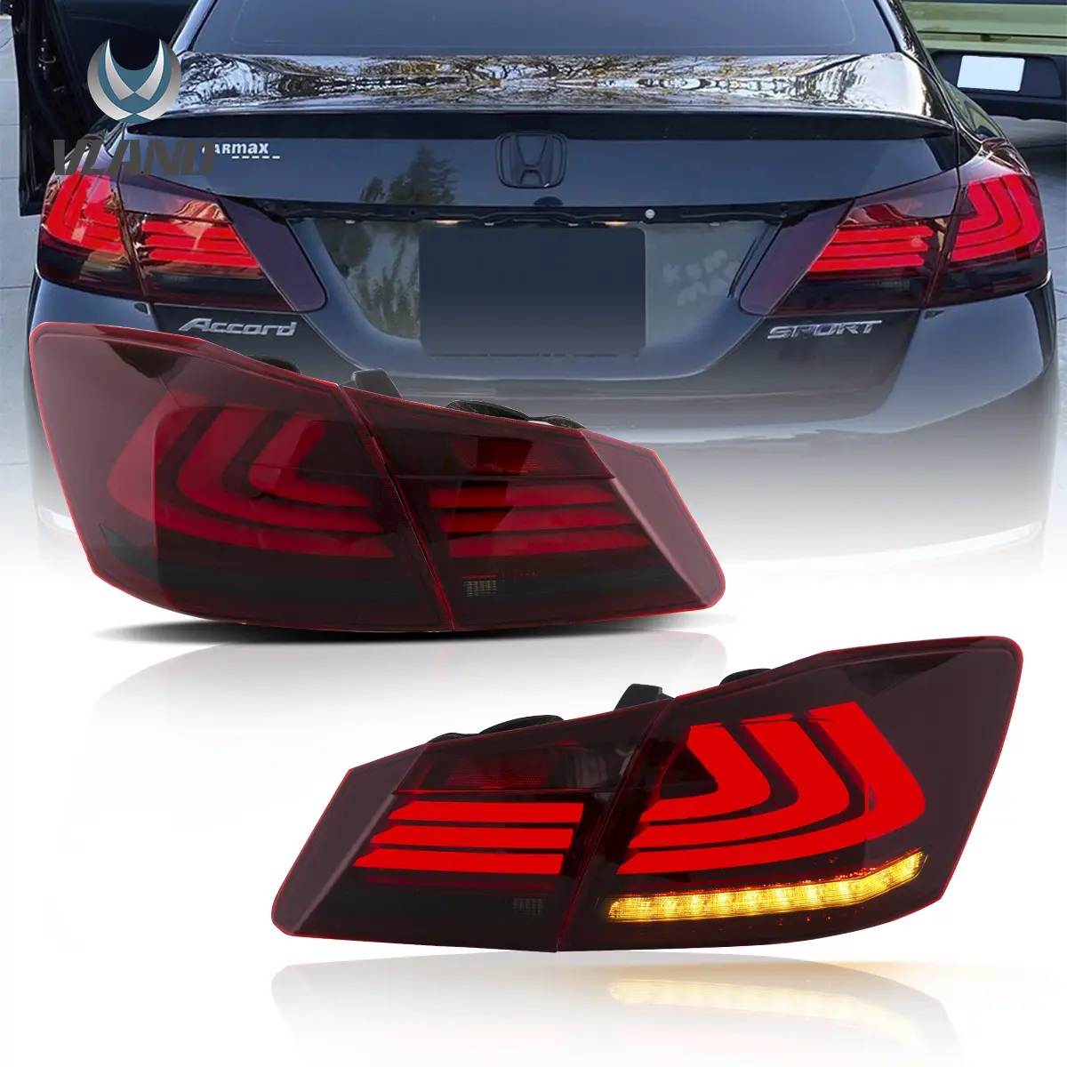 ホンダ/HONDA アコードハイブリッド CR5/CR6/CR7 9代目 前/後期 フルLED テールランプ/ライト 流れるウインカー シーケンシャル 左右セット 未使用 送料無料