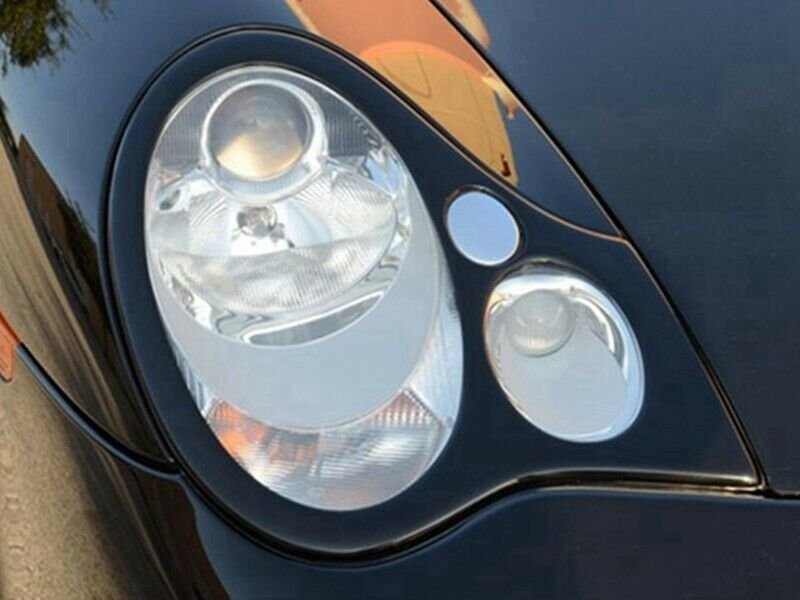 ポルシェ 911 996 カレラ 後期 '02～ FRP製 ヘッドライトカバー アイライン/アイリッド/アイブロウ エアロ パーツ エアロパーツ 左右セット 未使用 V.2 未塗装品