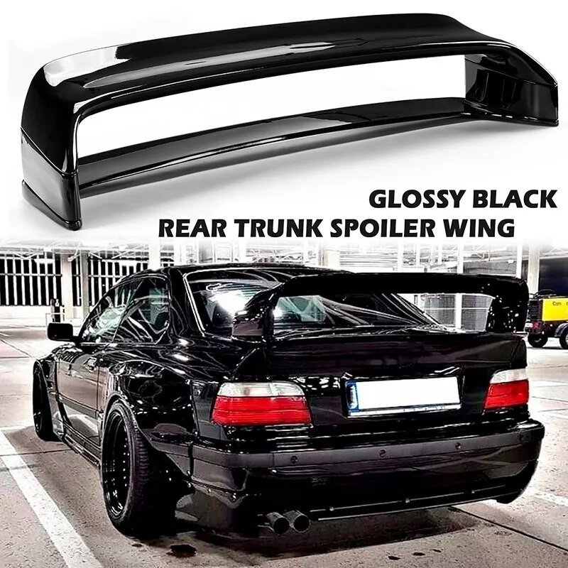 BMW 3シリーズ E36 セダン/クーペ/カブリオレ/M3 社外 ABS リヤ/リア ウイング トランクスポイラー ダックテール/ビル エアロパーツ未使用品 未塗装品