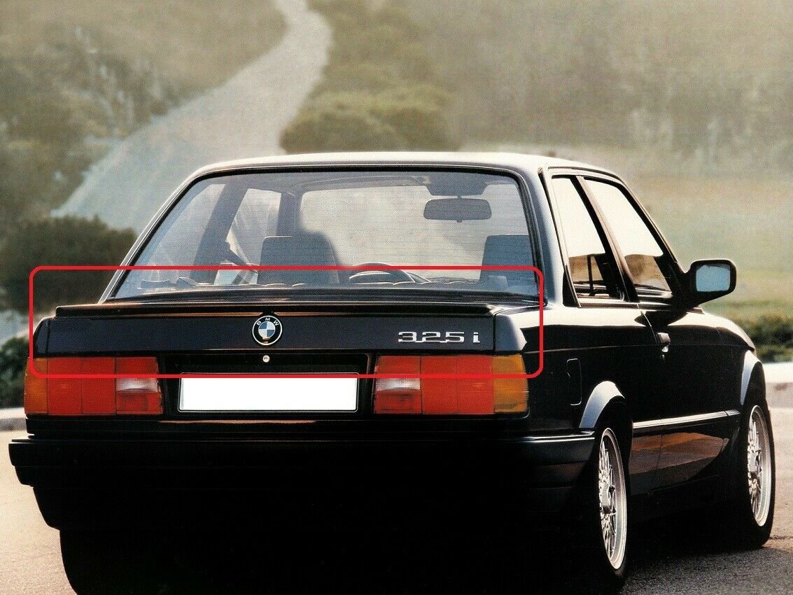 BMW 3シリーズ E30 セダン/カブリオレ 前期/後期 社外 FRP製 リヤ/リア トランクスポイラー ダックテール/ビル ウイング エアロ 未使用品 V.1 送料無料