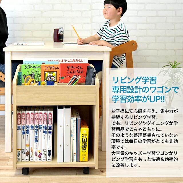 トレッペ リビング学習ワゴン Kdw 3506 トレッペ 収納家具 木製 子供収納 学習ワゴン 絵本ラック おすすめ リビング学習 Yk07b Clinicalaspalmeras Com