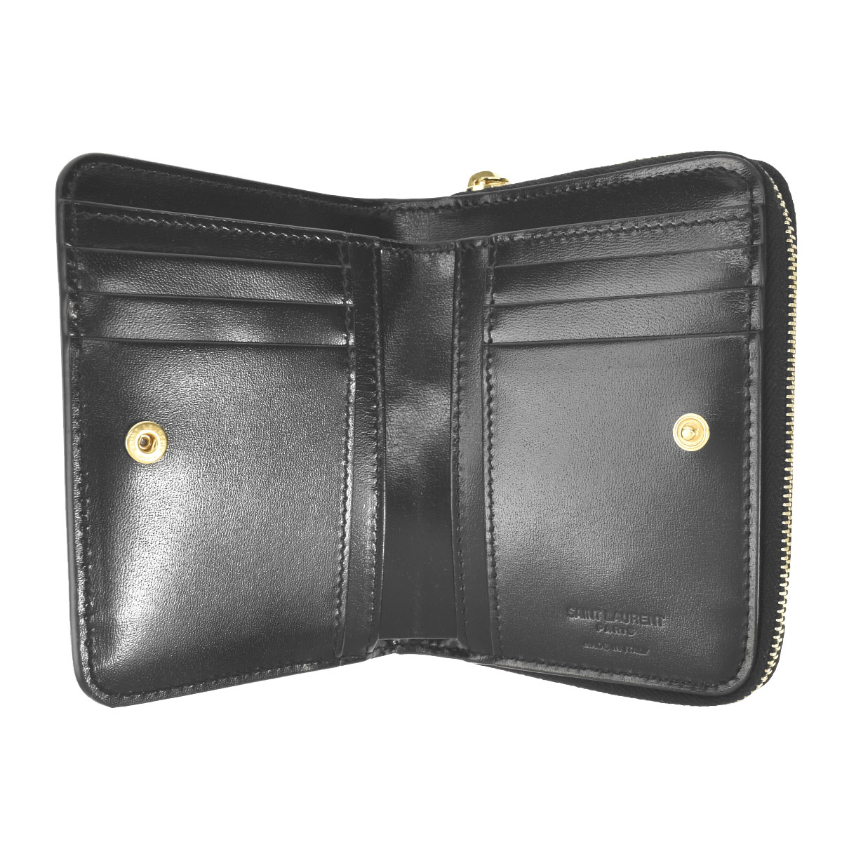 サンローラン SAINT LAURENT 2つ折財布 コンパクト財布 ミニウォレット