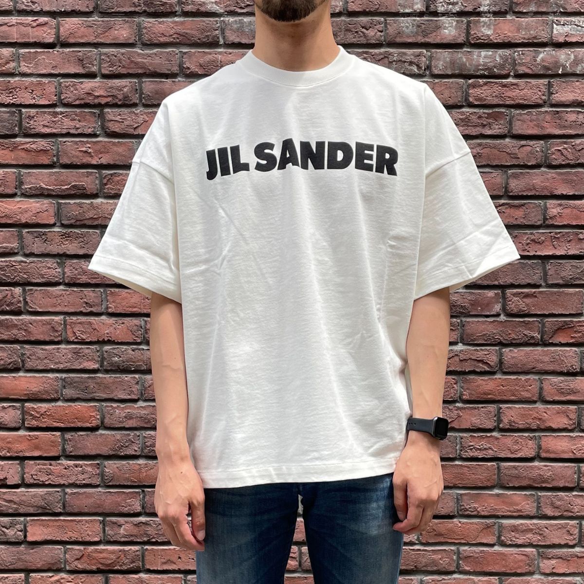 ジルサンダー ロゴTシャツ ホワイト M 半袖Tシャツ JIL SANDER