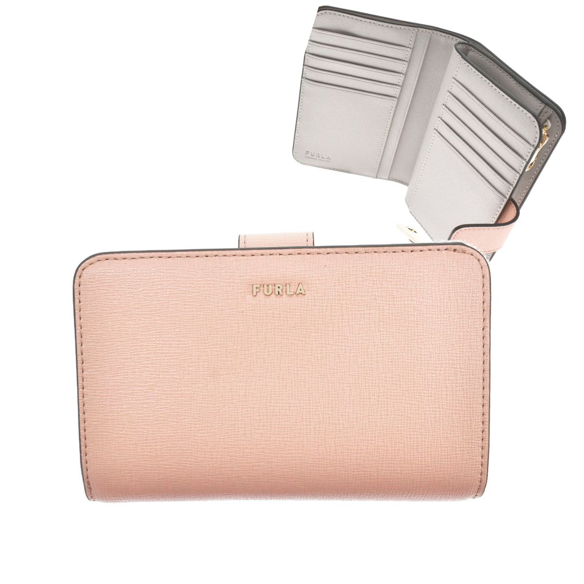 フルラ FURLA 2つ折り財布 コンパクト財布 ミニ財布 バビロン BABYLON M COMPACT WALLET ライトピンク PESCA  PERLA e int. レディース PCX9UNO B30000 1086S 【79%OFF!】