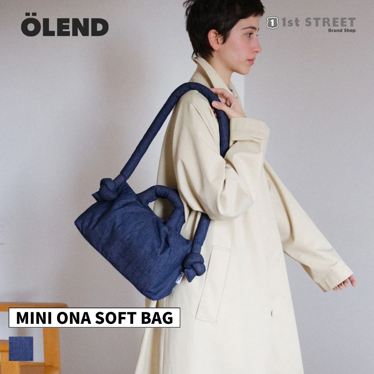 【正規販売店】オレンド OLEND ショルダーバッグ バッグ ハンドバッグ ミニ オナ ソフトバッグ 2WAY ショルダー 斜めがけ ナイロン クロスボディ デニム MINIONA SOFT BAG オーレンド ユニセックス メンズ レディース【RSL】