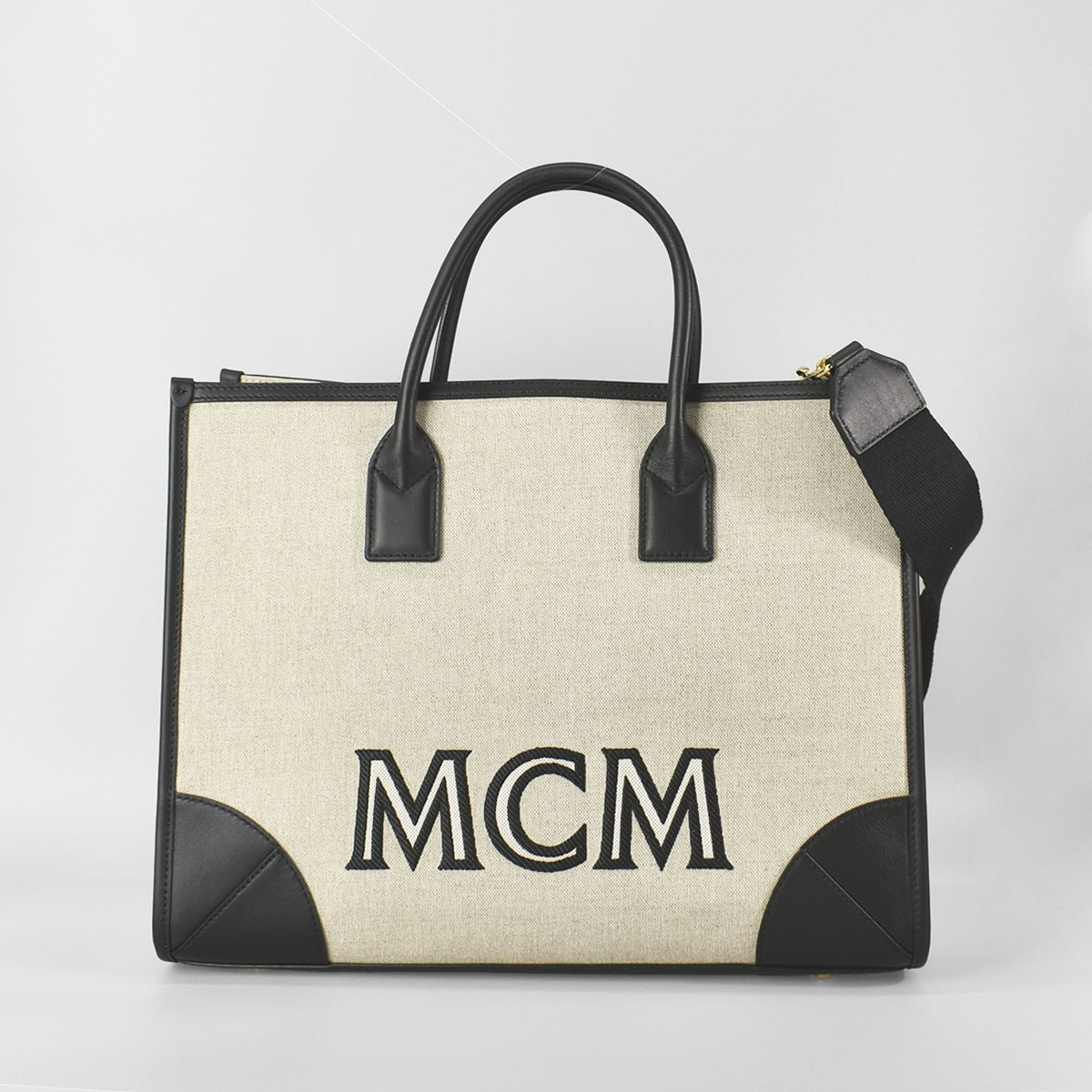 上品なスタイル エムシーエム MCM トートバッグ キャンバストート 2WAY