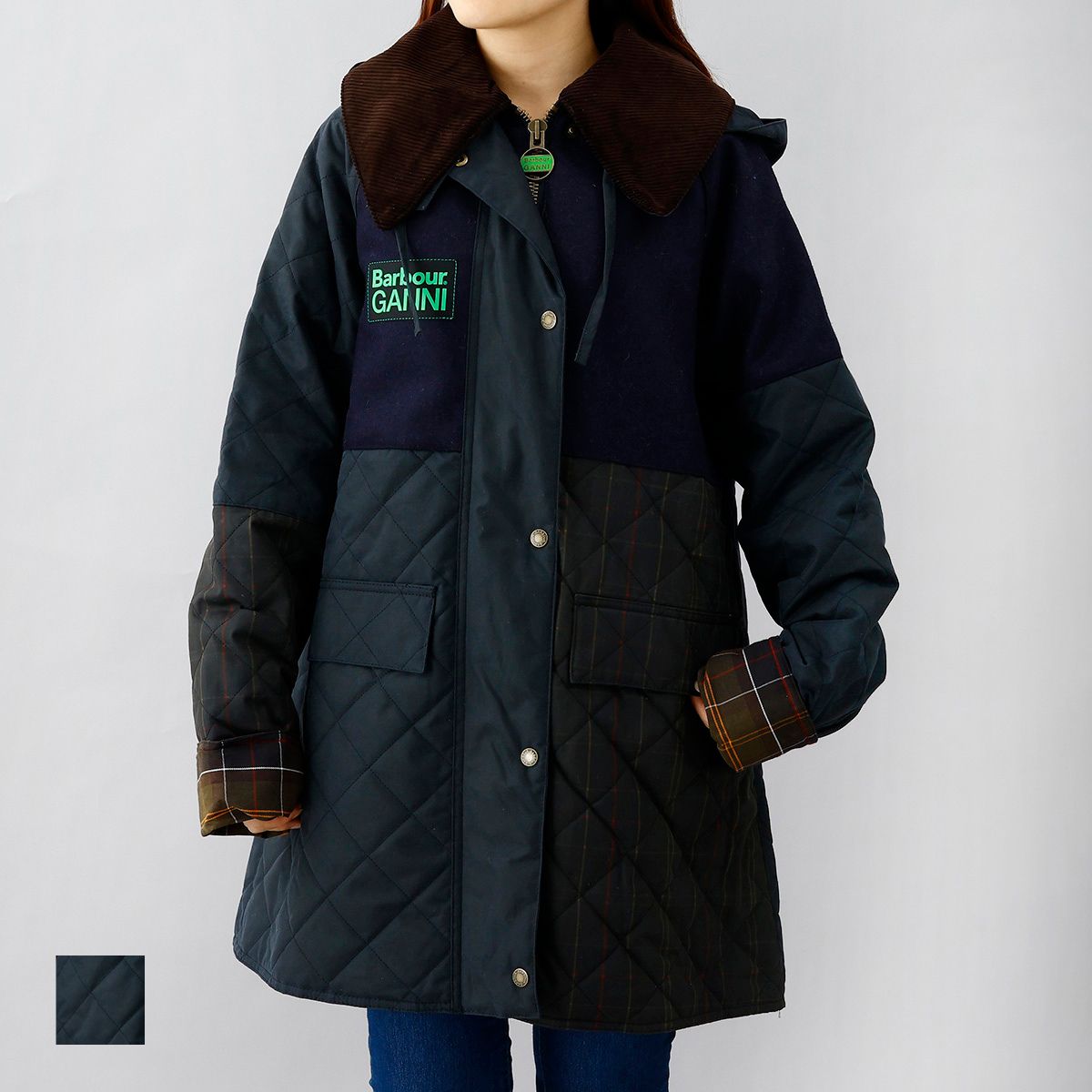 楽天市場】バブアー x ガニー Barbour x GANNI コート