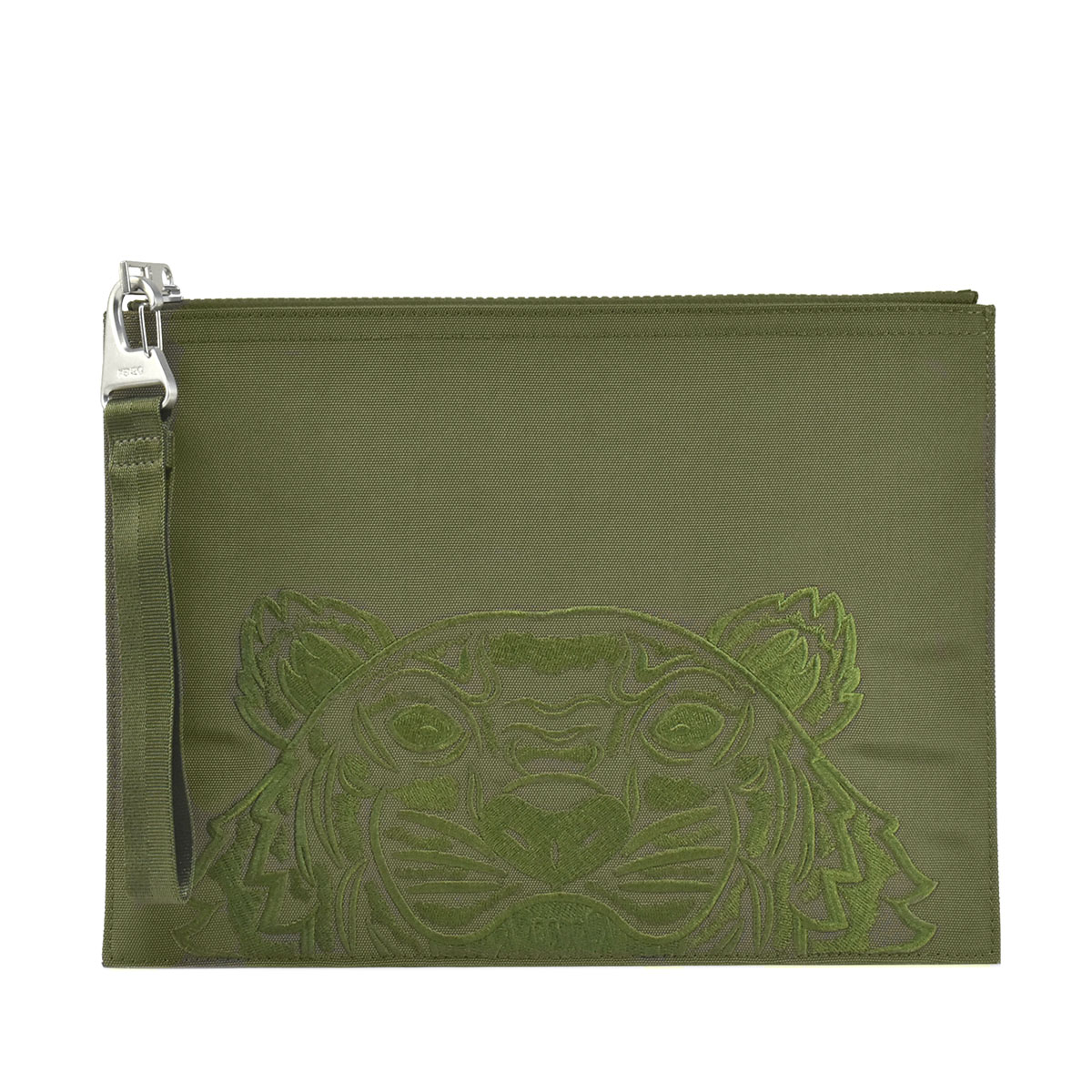 最適な材料 ケンゾー Kenzo クラッチバッグ ポーチ メンズ レディース 男女兼用 タイガー刺繍 カーキ Fa65pm302f Large Clutch 50 Khaki 人気ブランド Cameradepo Hu