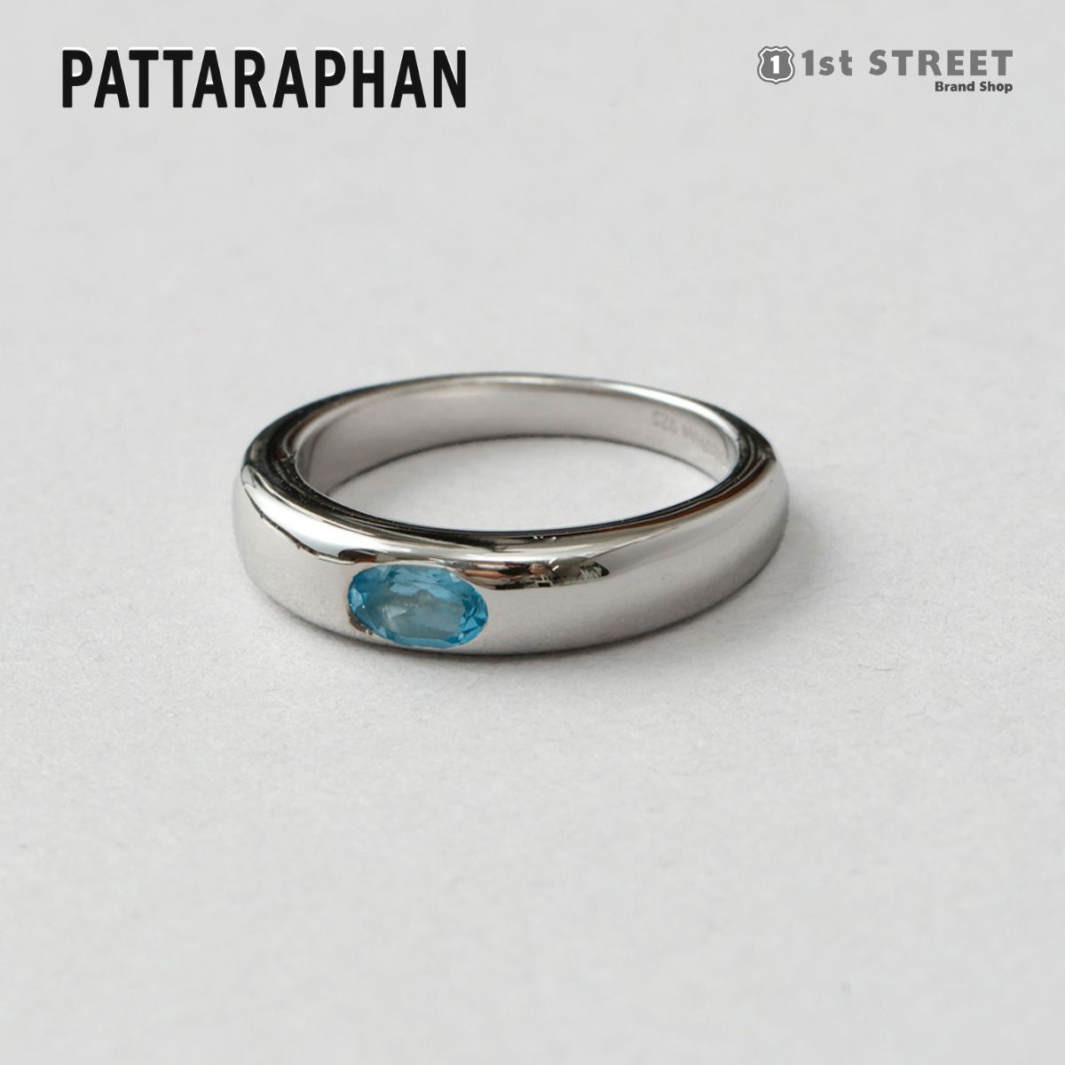 【アウトレット】【正規販売店】パッタラパン PATTARAPHAN リング 指輪 ジュエリー スターリングシルバー ロンドンブルートパーズ ブランド タイ発 6-R02-LNDT BABY YING RING LONDON BLUE TOPAZ レディース メンズ ユニセックス ★