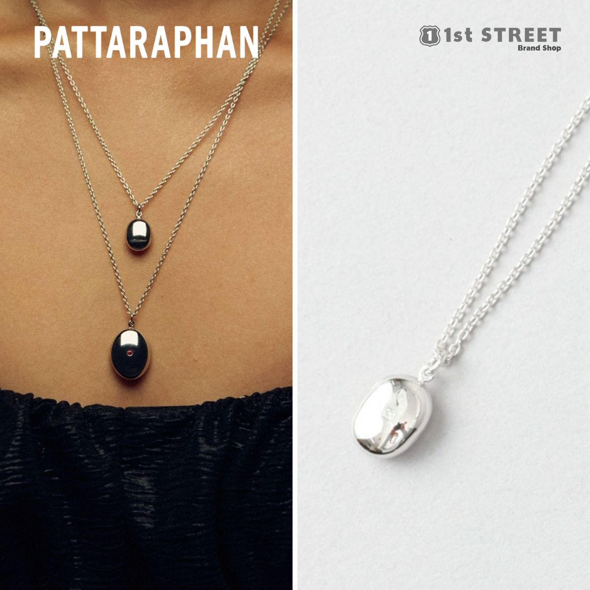 PATTARAPHAN ネックレス シルバー 21 6-N01-DIA ダイヤモンド 正規販売店]パッタラパン PATTARAPHAN ネックレス ペンダント