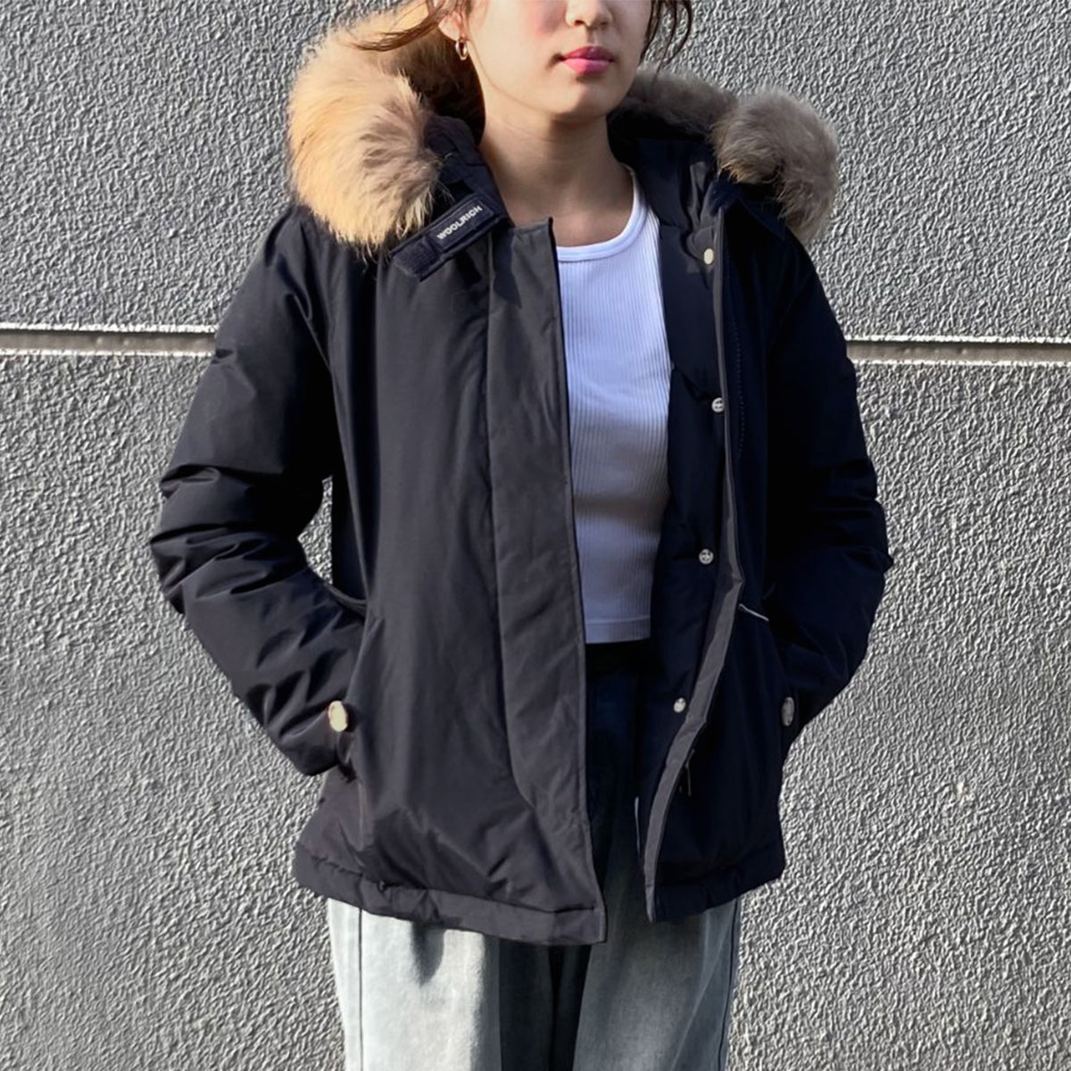楽天市場】ウールリッチ WOOLRICH ダウンコート ファー 取り外し可能 