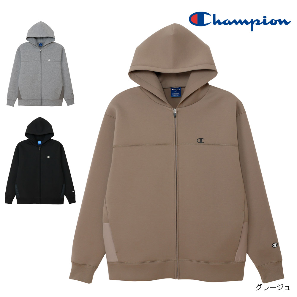 はやりっ子 Champion テックウィーブ3LSジップフーデッドスウェットシャツ C3-CS111
