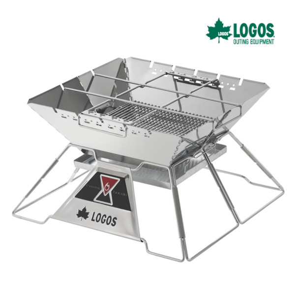 ロゴス　LOGOS The ピラミッドTAKIBI XL　81064161 バーベキューコンロ BBQ アウトドア キャンプ バーベキュー たき火台 焚火 料理 串焼き コンパクト収納｜ma.mart