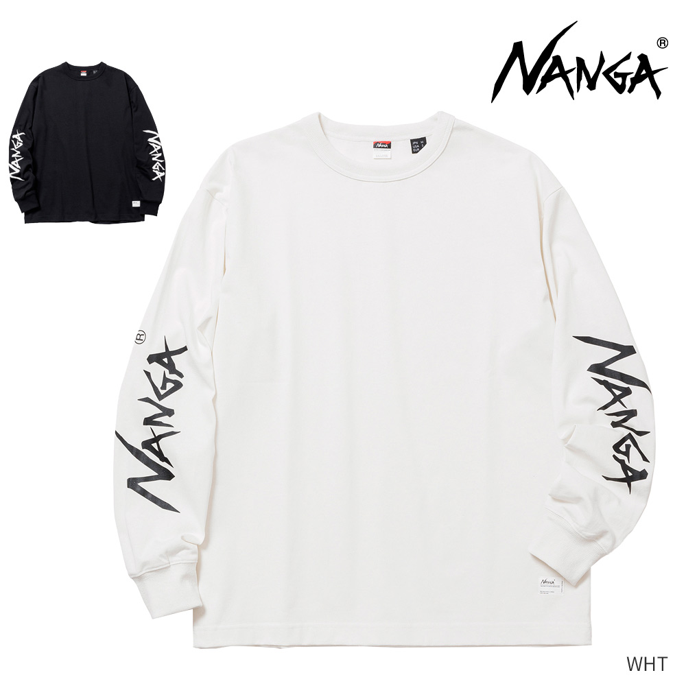 NANGA ナンガ エコハイブリッドSLVロゴロングスリーブティー N2500-1L030A
