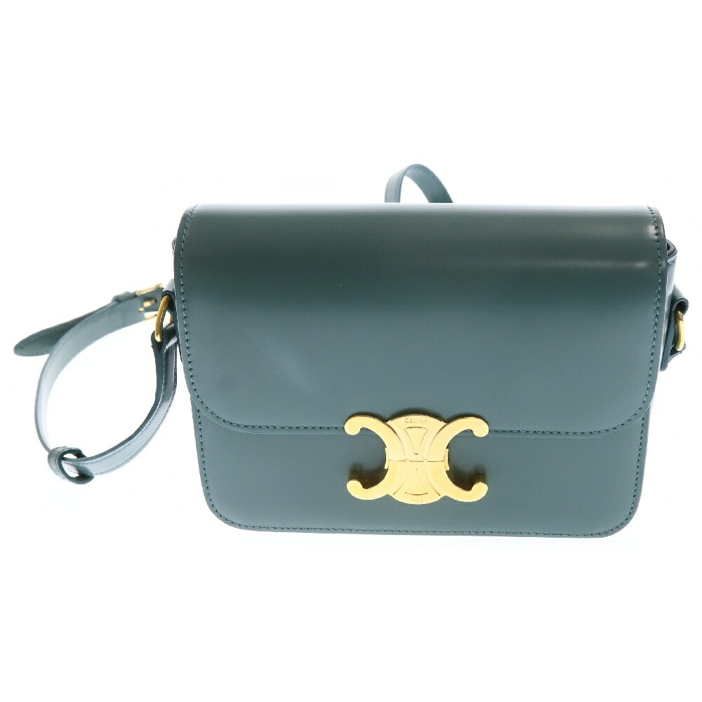 【関税込】CELINE トリオンフキャンバス ミニ クロード CELINE】ミニ クロード トリオンフキャンバス＆カーフスキン